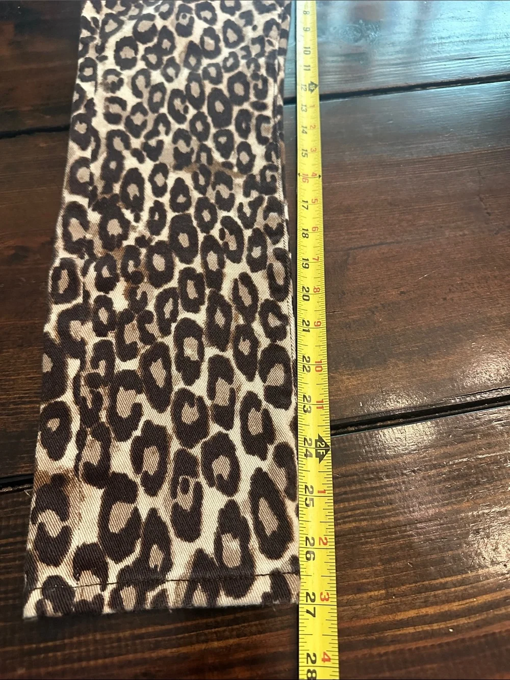 Kate Spade Broome Street Autumn Leopard Print Skinny Crop ankle 28 jeans
